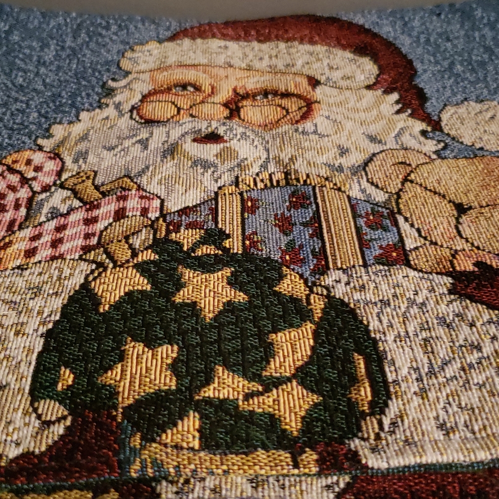 Santa Tapestry Table Runner - Picture 5 of 5